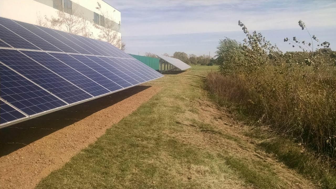 Utility-scale solar electrical wiring and installation work