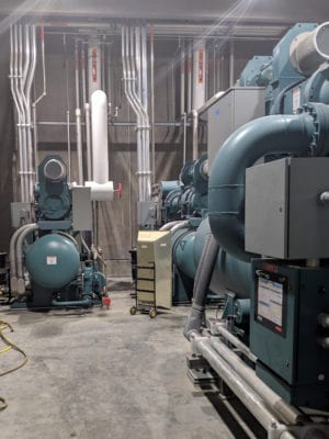 Electrical installation supporting the refrigeration system at Two Rivers Distribution