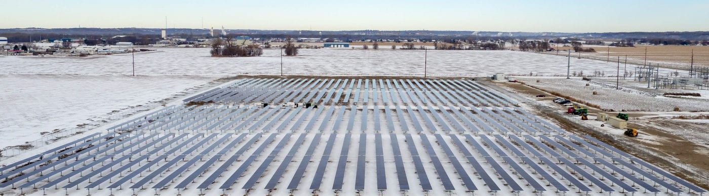 Large solar field electrical project supported by Trinity Electric
