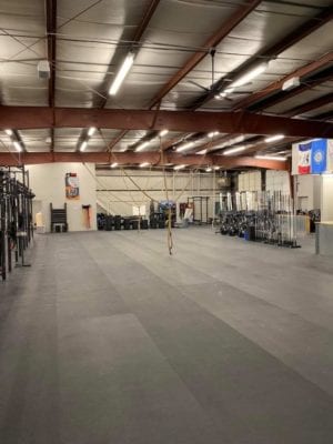 Electrical remodel work inside the Thrive Fitness facility
